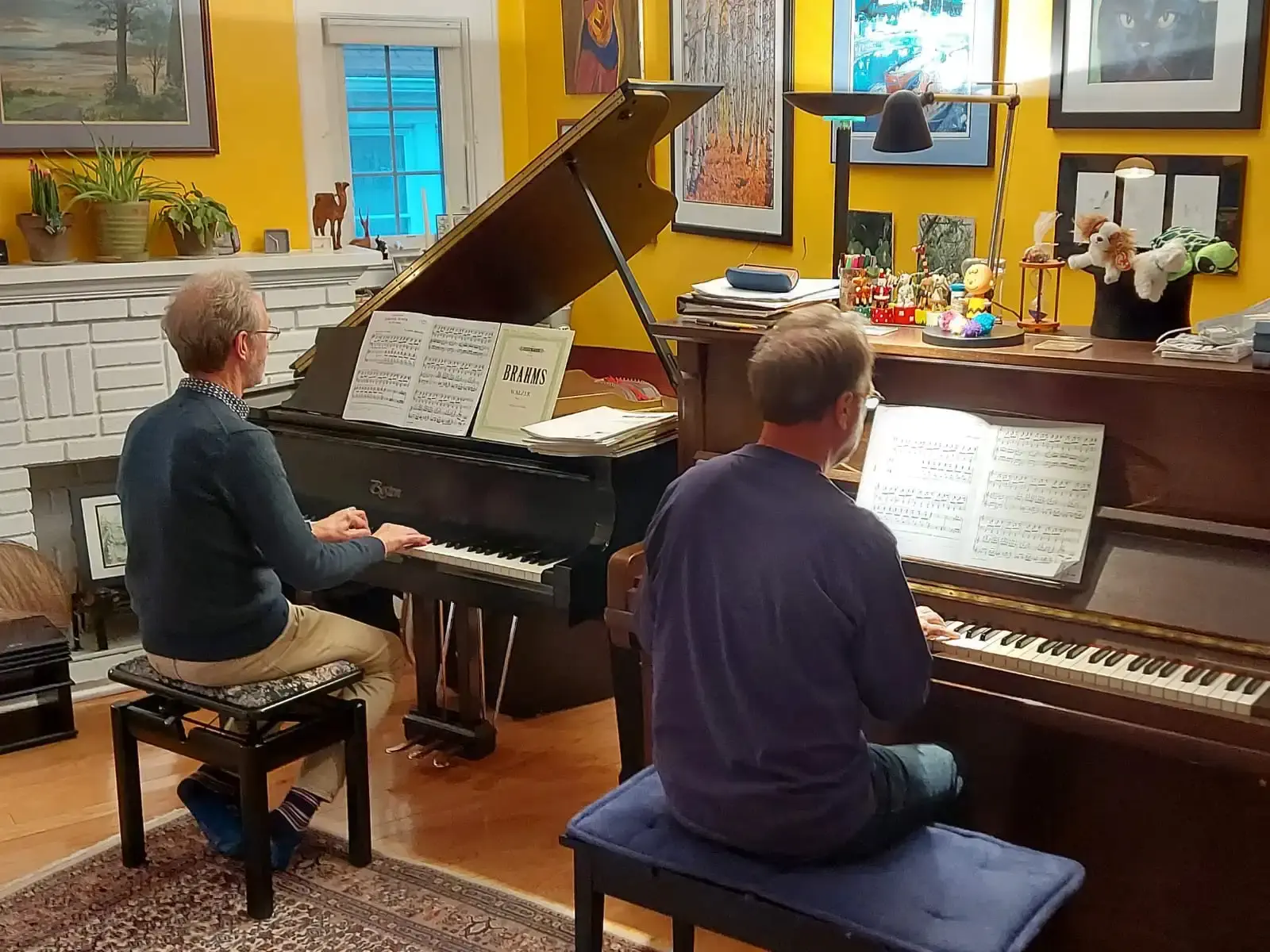 nicholas watts accompanying another piano player
